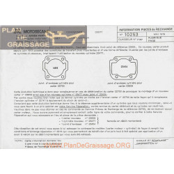 Motobecane Carter Moteur D55tt 1979 Note Tech Num 10253