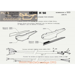 Motobecane Catalogue H 50 1975 Note Tech Num 533
