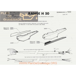 Motobecane Catalogue H 50 1975 Note Tech Num 533b