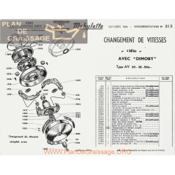 Motobecane Changement De Vitesses Dimoby Av 89 50 1965 Note Tech Num 313