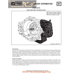 Chrysler Atsg 62 Te 2009 Technique