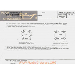 Motobecane Crakcase D55tt 1979 Note Tech Num 10253 02