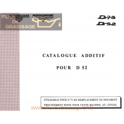 Motobecane D 75 52 Catalogue Additif