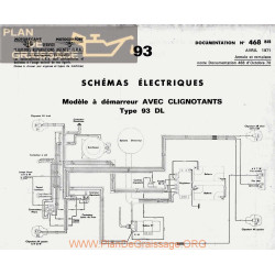 Motobecane Demarreur Clignotants 93 Dl Schemas Electrique 1971 Note Tech Num 468bis
