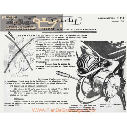 Motobecane Depose Embrayage Volant Magnetique 1966 Note Tech Num 344