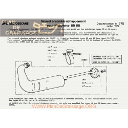 Motobecane Echappement 85 88 1977 Note Tech Num 575