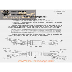 Motobecane Electronique 125 1972 Note Tech Num 10114