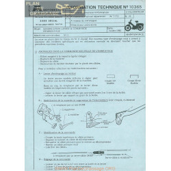 Motobecane Embrayage Levier Commande M11 1982 Note Tech Num 10365
