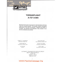 Chrysler Atsg A 727 A 904 Transmission Repair Manual