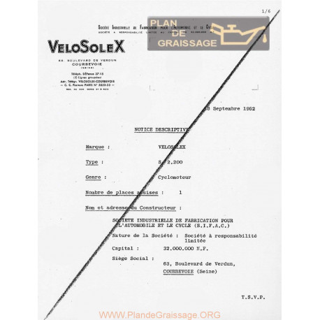 Motobecane Feuille Des Mines 2200