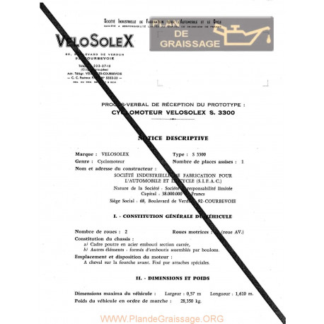 Motobecane Feuille Des Mines 3300