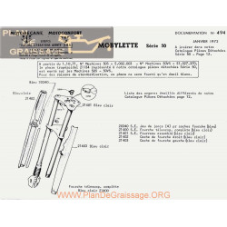 Motobecane Fourche Serie 50 1972 Note Tech Num 494