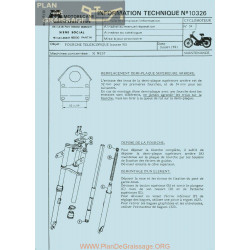 Motobecane Fourche Telescopique 51 West 1981 Note Tech Num 10326