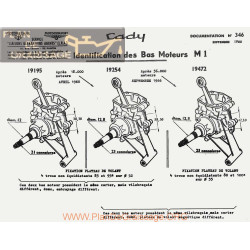 Motobecane Identification Bas Moteur M1 1966 Note Tech Num 346