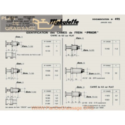 Motobecane Identification Cames Frein Prior 1972 Note Tech Num 495
