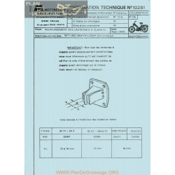 Motobecane Lanternes Clapet 95 99 92 51 55tt M50ev 1980 Note Tech Num 10281