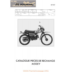 Motobecane M 50 Ev 7157 Catalogue Pieces De Rechange