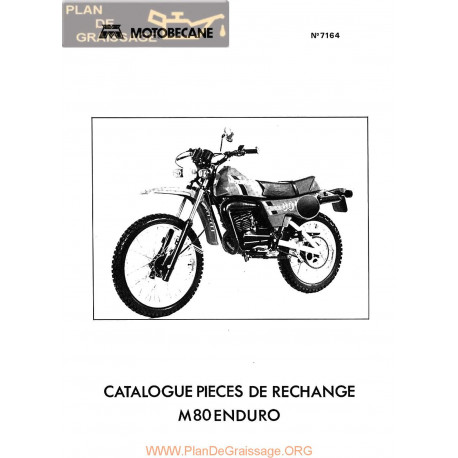 Motobecane M 80 Enduro 7164 Catalogue Pieces De Rechange