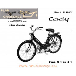 Motobecane M1 C1 Cady 8071 Pieces Detachee