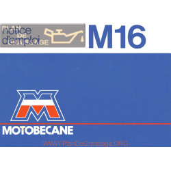 Motobecane M16 Notice D Emploi