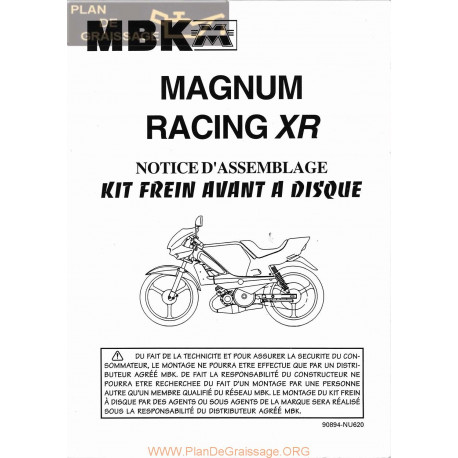 Motobecane Magnum Racing Xr Kit Frein Avant A Disque