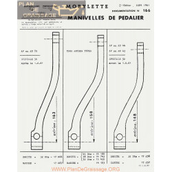 Motobecane Manivelles Pedalier 1961 Note Tech Num 166