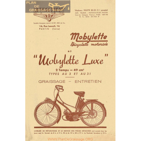 Motobecane Manuel Technique Au3 Au31