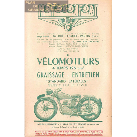 Motobecane Manuel Technique C45a C45b