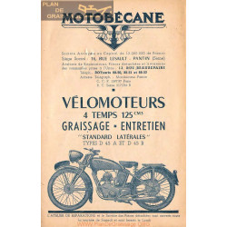 Motobecane Manuel Technique D45a D45b