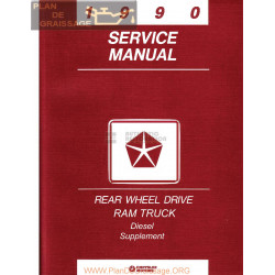 Chrysler Dodge Ram Pickup Truck Diesel 1990 Service Manual
