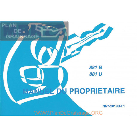 Motobecane Mbk 881 B U Nn7 2819u F1 Manuel Proprietaire