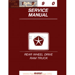 Chrysler Factory Dodge Dakota 1990 Service Repair Manual