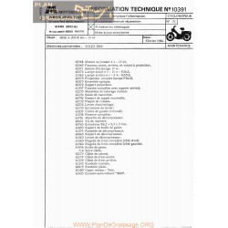 Motobecane Mise A Jour 6v 15w Solex 3800 Note Tech Num 10391