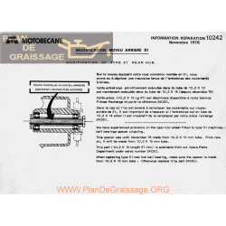 Motobecane Moyeu Arriere 51 1978 Note Tech Num 10242