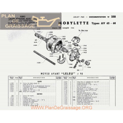 Motobecane Moyeu Av 65 68 1962 Note Tech Num 188