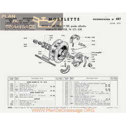 Motobecane Moyeu Avant Prior 93 94 75 92 Dl 1971 Note Tech Num 487