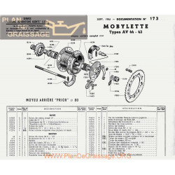 Motobecane Moyeur Ar Av 44 43 1961 Note Tech Num 173