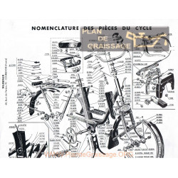 Motobecane Nomenclature Cadre 2200