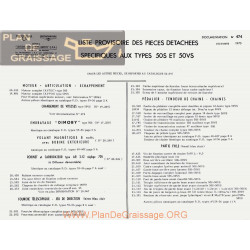 Motobecane Pieces Detachees 50s Vs 1970 Note Tech Num 474
