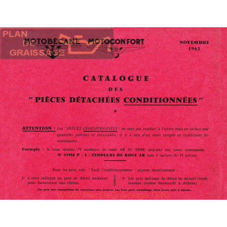 Motobecane PiÈces Detachees Conditionnees