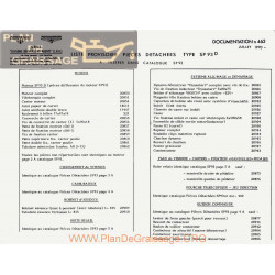 Motobecane Pieces Detachees Sp 93 1970 Note Tech Num 462