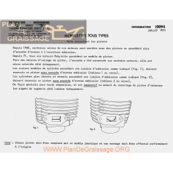 Motobecane Pistons 1971 Note Tech Num 10094