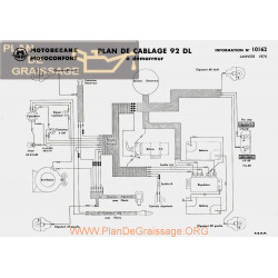 Motobecane Plan Cablage 92 Dl 1975 Note Tech Num 10162