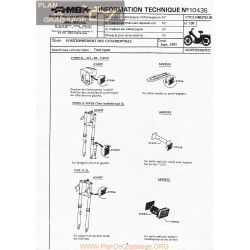 Motobecane Positionnement Catadioptres 1985 Note Tech Num 10435