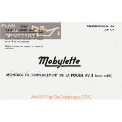 Motobecane Poulie Av3 1957 Note Tech Num 103