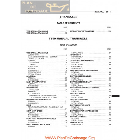 Chrysler Nv T 350 850 Manual Transaxle