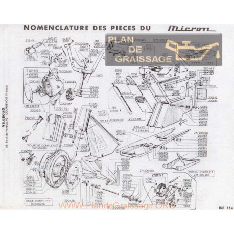 Motobecane Schema Eclate Du Cadre