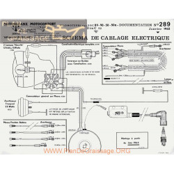 Motobecane Schema Electrique 89 98 50 1965 Note Tech Num 289