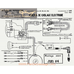 Motobecane Schema Electrique 89 98 50r 1964 Note Tech Num 245