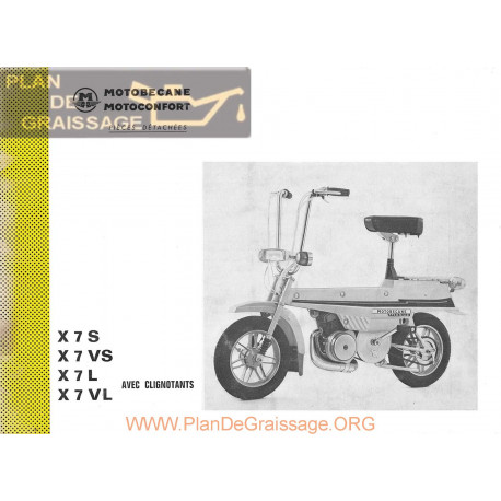 Motobecane X 7 Vs Vl Pieces Detachee